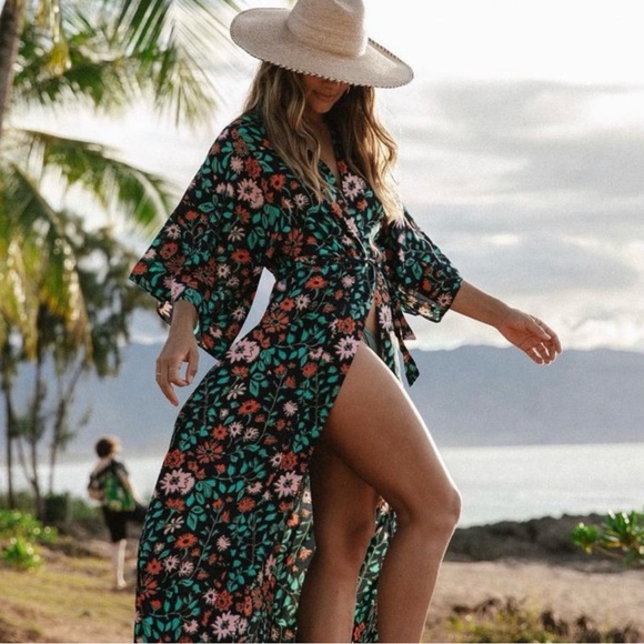 XIX Palms Jaco Kimono Swimsuit Cover Up - Picture 12 of 13